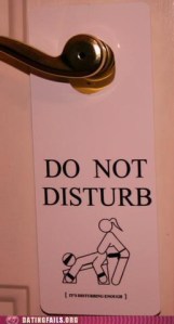 Do Not Disturb Pegging